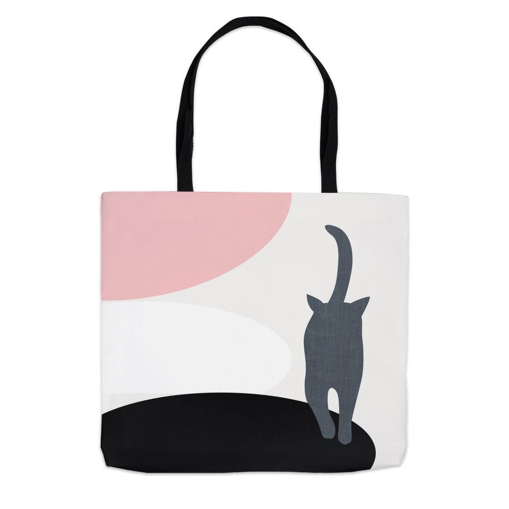 Cat Lover Tote Bag, Cat Tote, Cat Mom Gift 13" x 13"